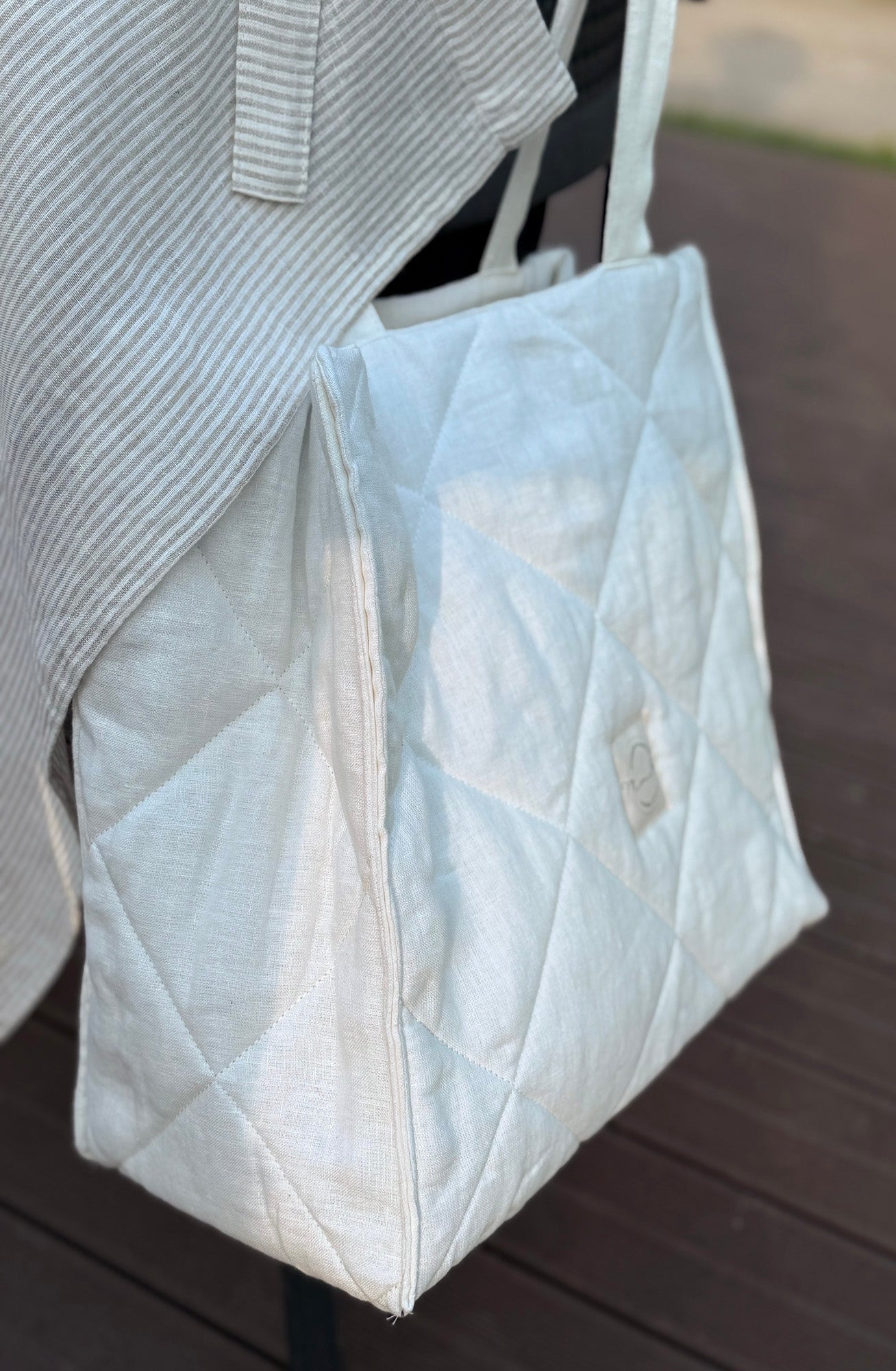 Lininės rankinės ir krepšiai