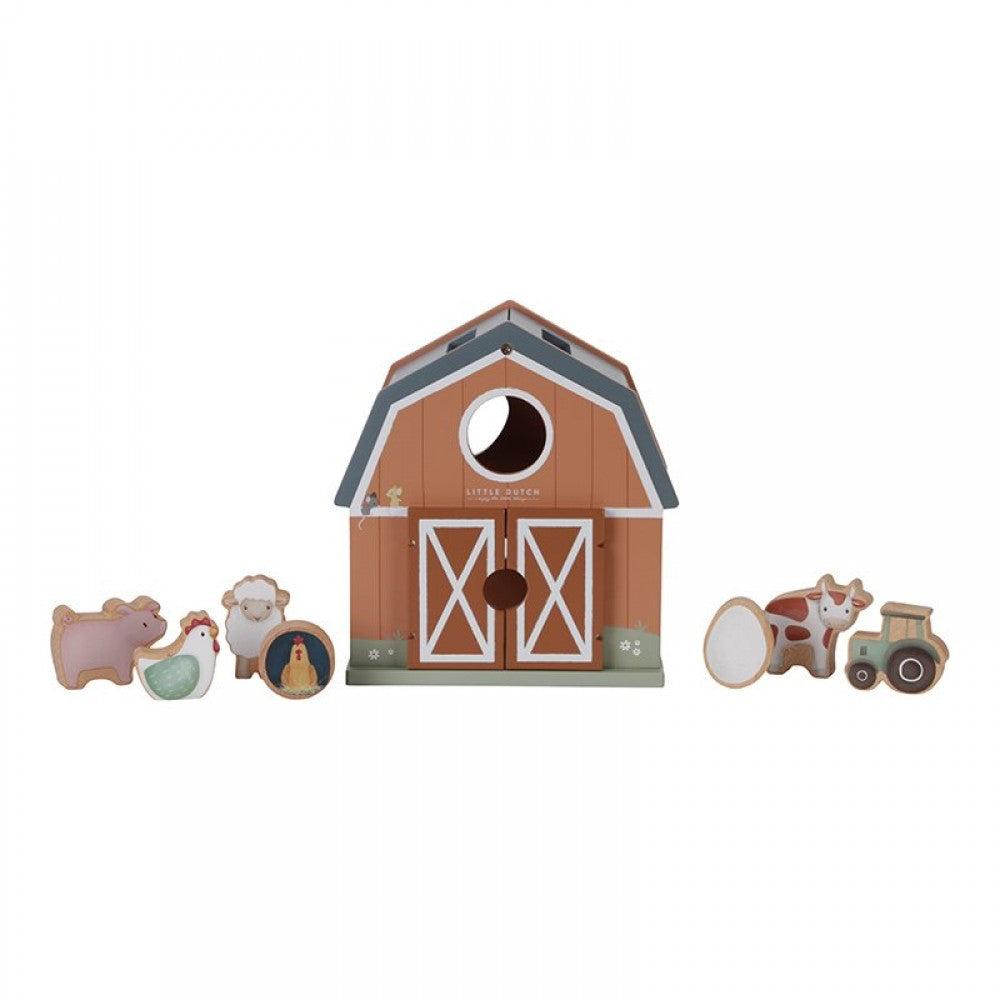 Little Dutch figūrų rūšiuoklė Mažasis Ūkis, nuo 18+ mėn.