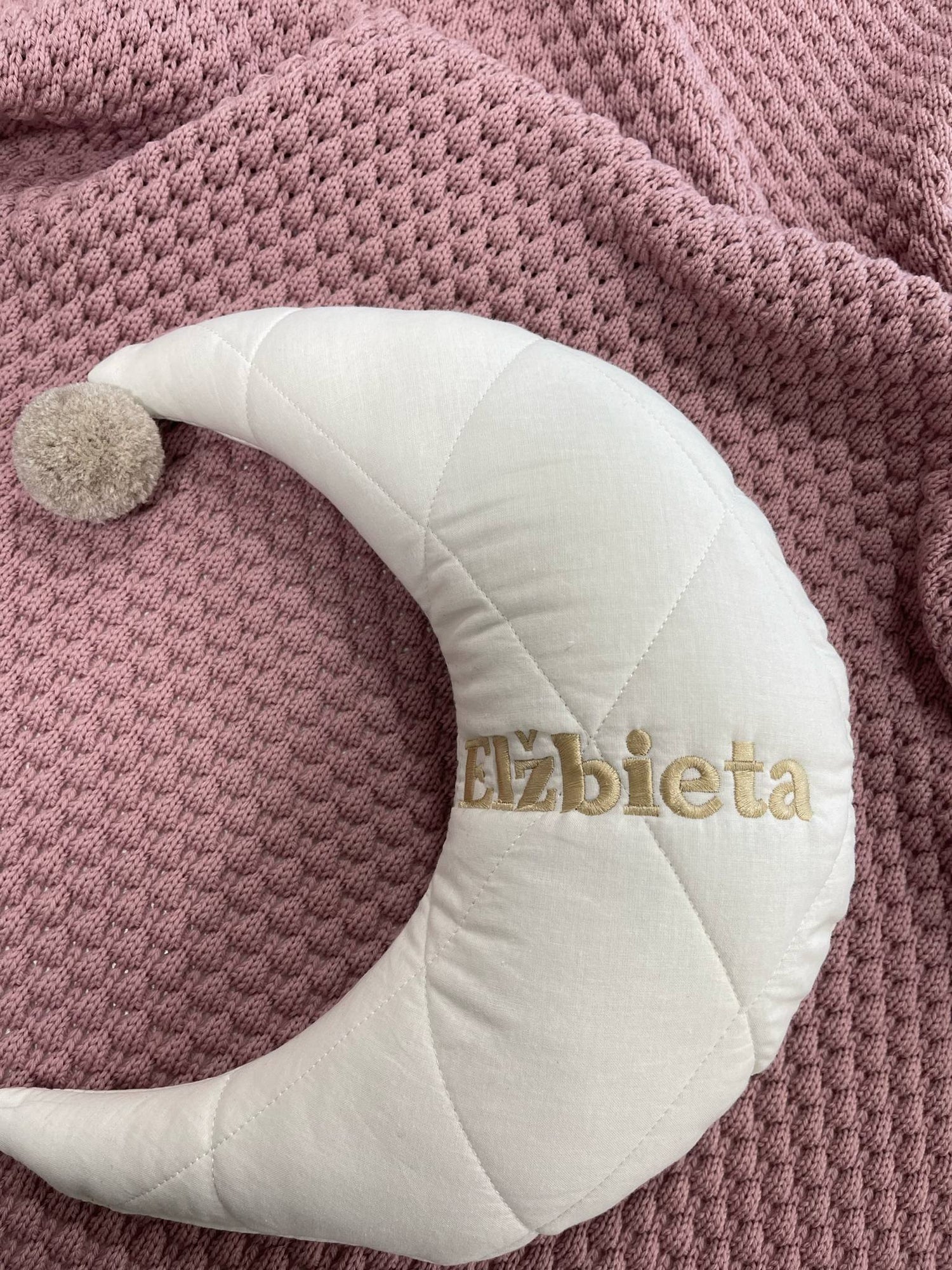 Pagalvėlės "Mėnuliukas ir lašiukas" vanilinė