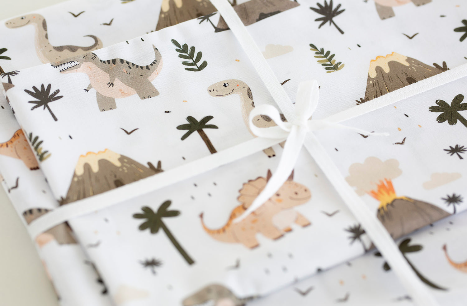 Deluxe medvilninė patalynė „Dinozaurų nuotykiai“