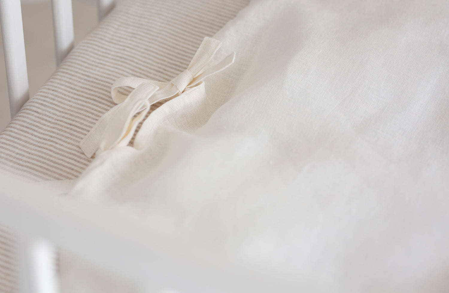 Premium 100% lino patalynės komplektas vaikams "SILEA"