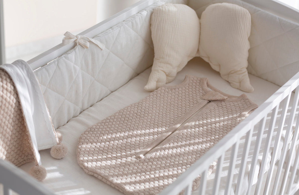 Dvigubas 100% merino vilnos miegmaišis kūdikiams "Koriukas"