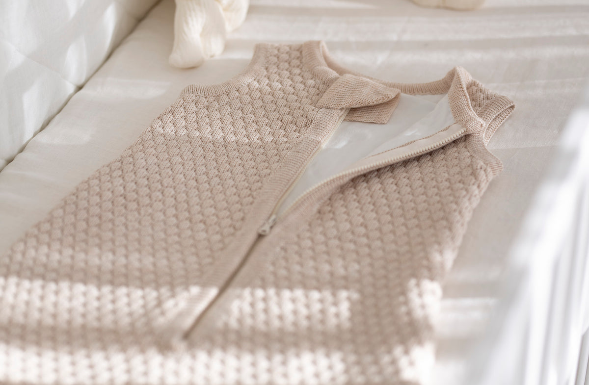 Dvigubas 100% merino vilnos miegmaišis kūdikiams "Koriukas"