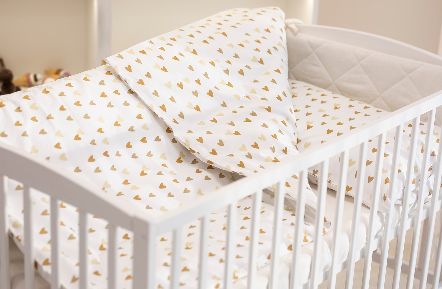 Medvilnės drobelės patalynė "Širdelių sapnas"