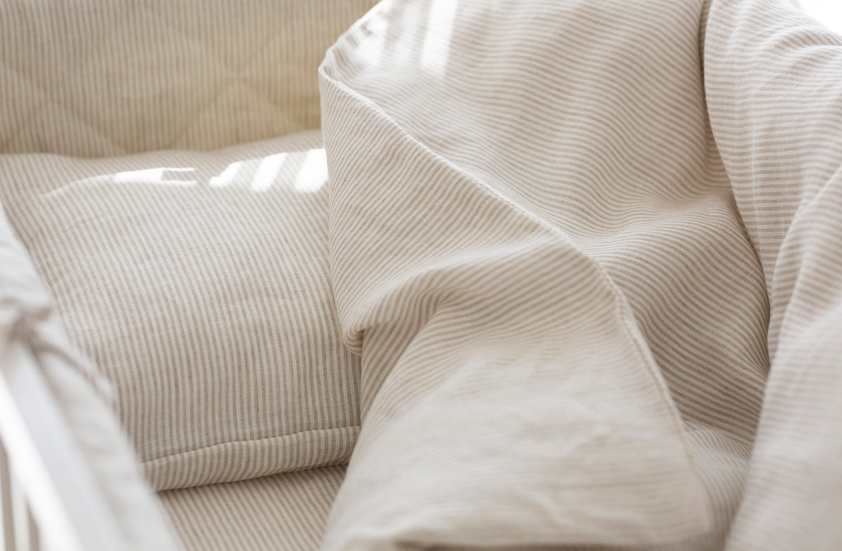 Premium 100% lino patalynės komplektas vaikams "ALBA"