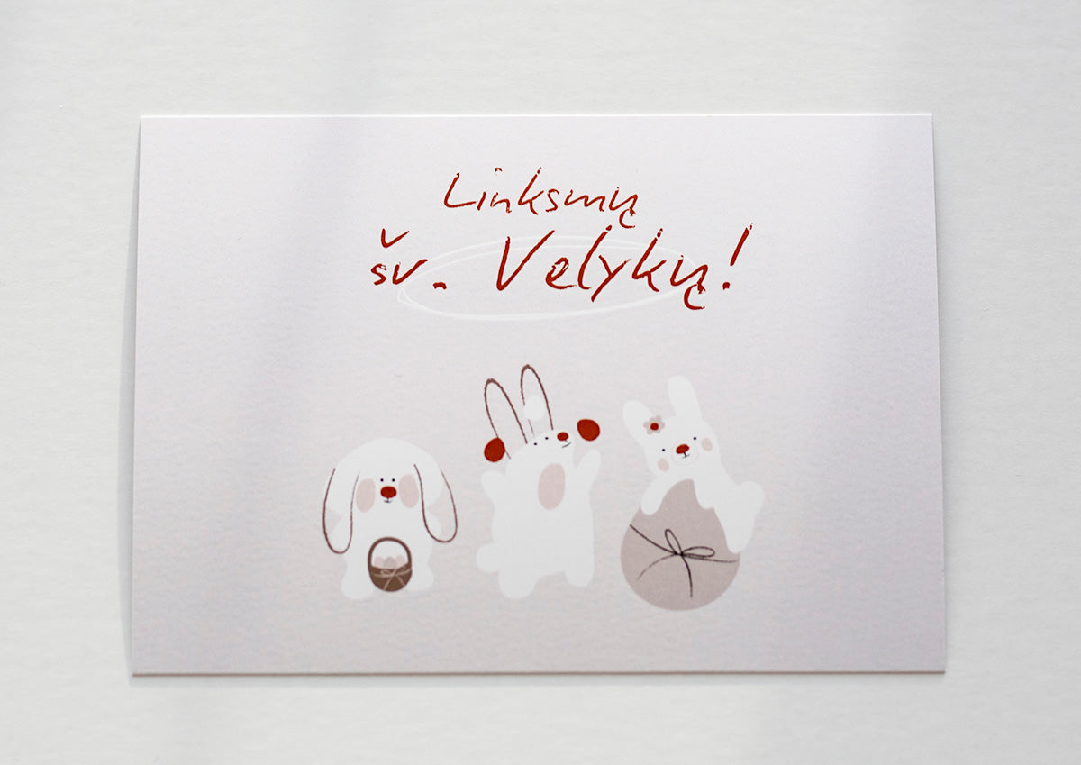 Atvirutė "Velykų zuikučiai"