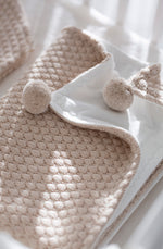 Dvigubas 100% merino vilnos miegmaišis kūdikiams "Koriukas"