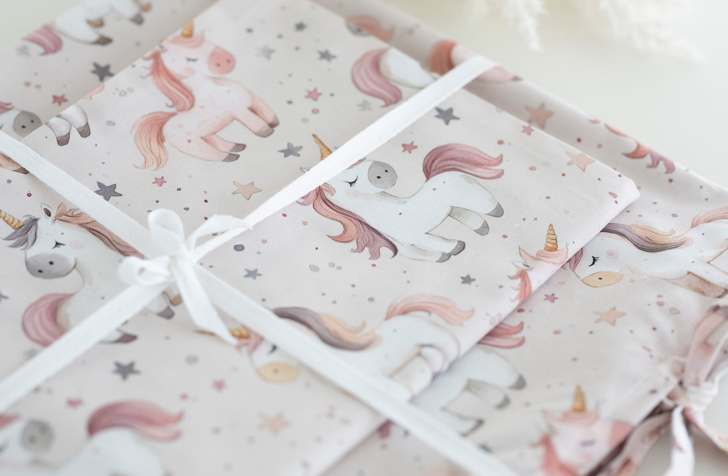 Deluxe medvilninė patalynė „Vienaragių sapnai“