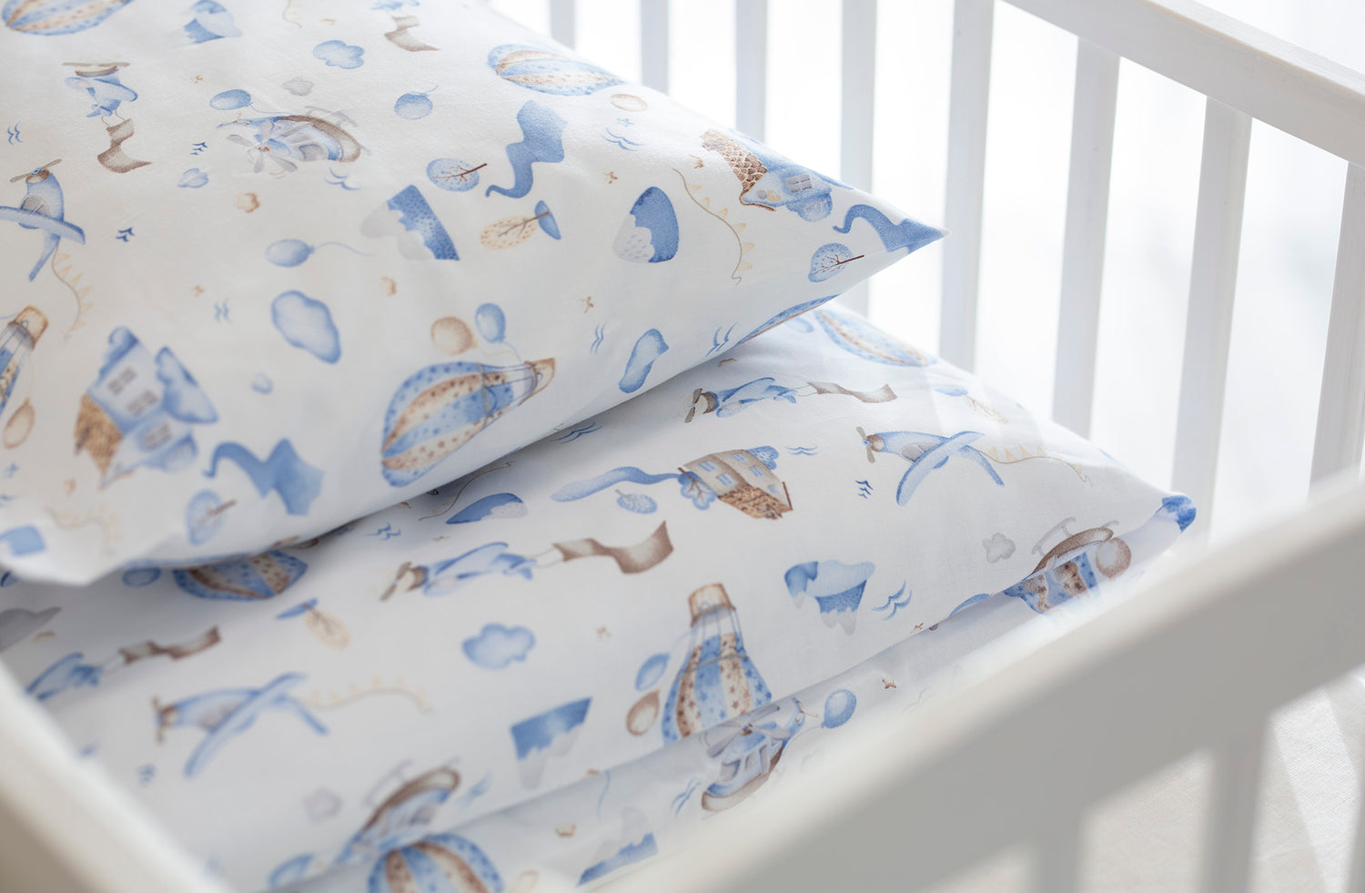 Medvilnės drobelės patalynė "Aukštyn"