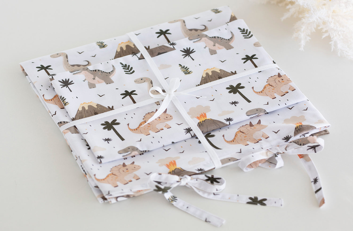 Deluxe medvilninė patalynė „Dinozaurų nuotykiai“
