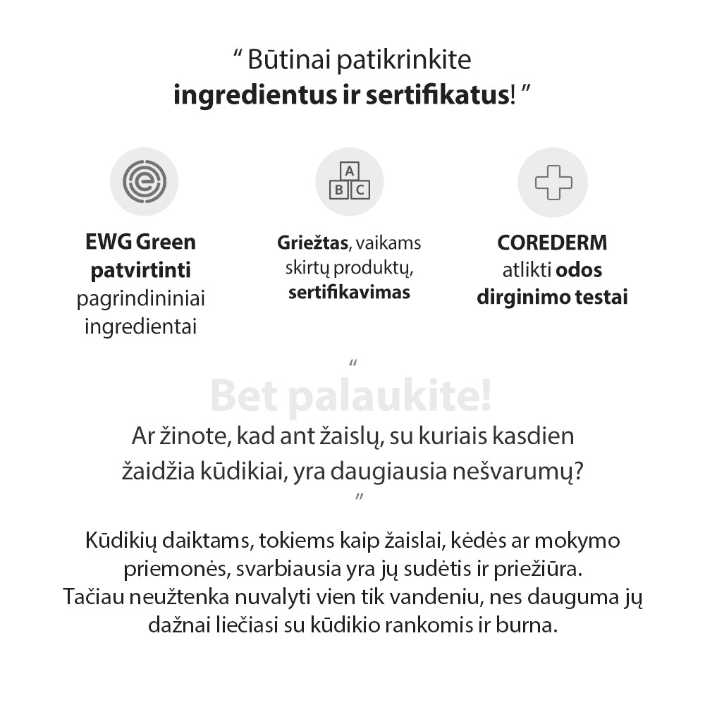 Mother-K “DIA” Žaislų Valiklis, 500 ml