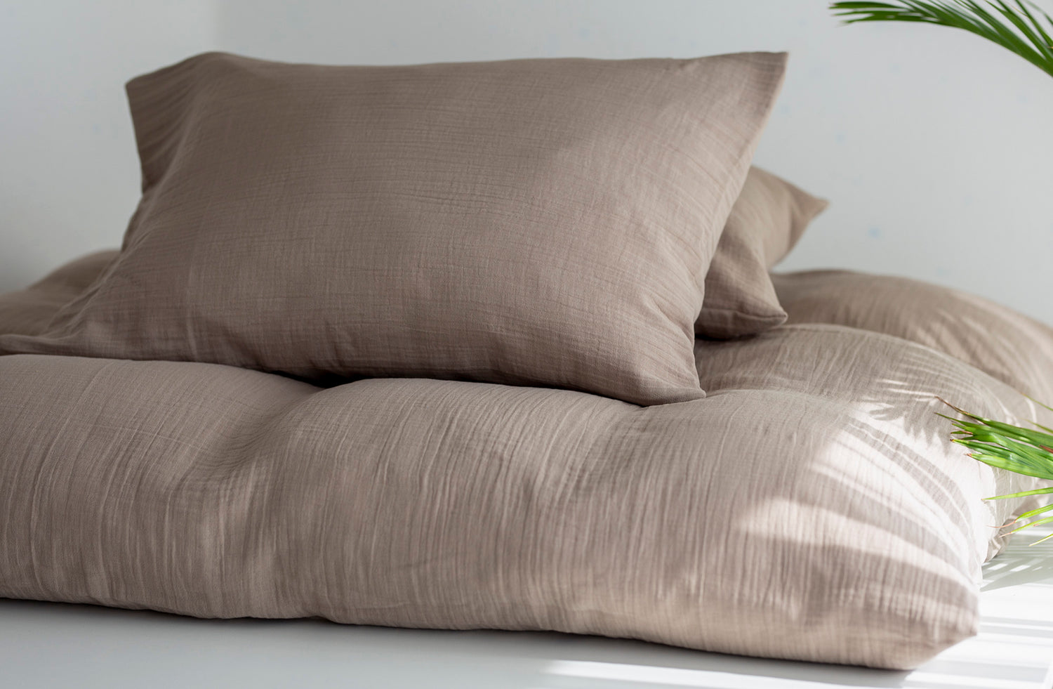 Muslino patalynės komplektas "Šokoladinis sausainis"