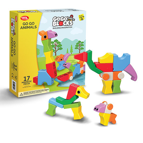 People Blocks Magnetinis konstruktorius "Zoo gyvūnai" / Amžius: 12 mėn.+