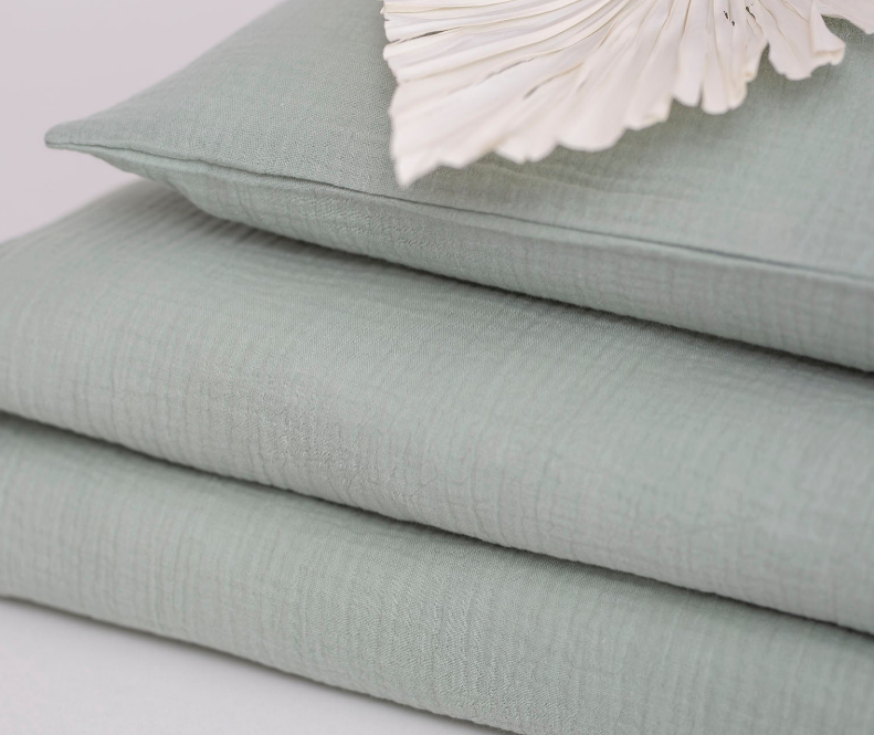 Muslino patalynės komplektas "Pistacijų ledai"