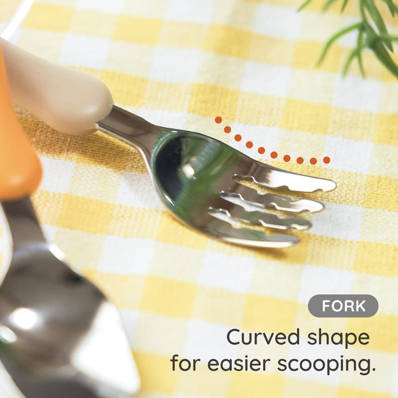 EDISONmama Stalo įrankiai, nuo 18 mėn. su dėklu MILK/POTATO