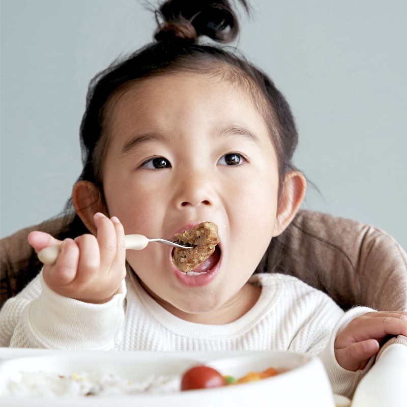 EDISONmama Stalo įrankiai, nuo 18 mėn. su dėklu KIWI/SKY