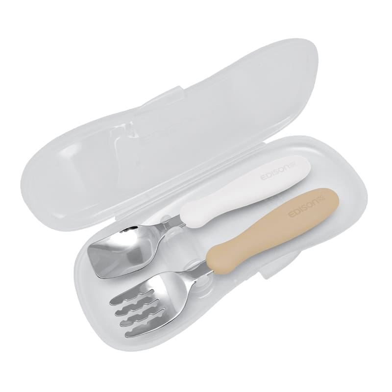 EDISONmama Stalo įrankiai, nuo 18 mėn. su dėklu MILK/POTATO