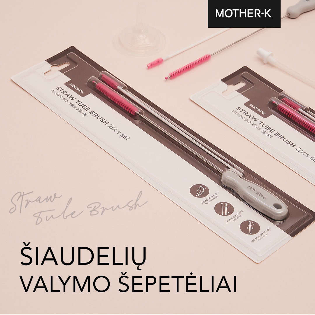 Mother-K Šiaudelių valymo šepetėliai, 2 vnt. rinkinys