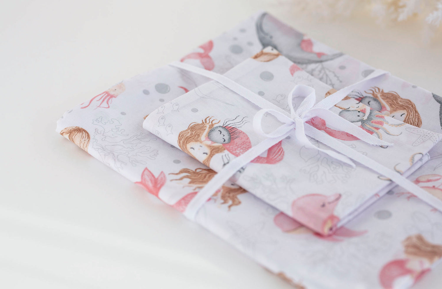 Medvilnės drobelės patalynė "Undinėlė"