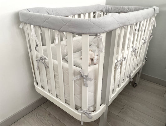 Crib rail guard bumper