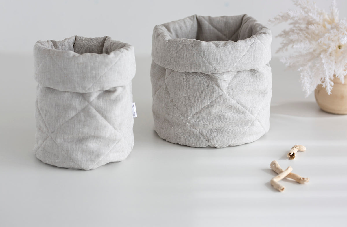 Daiktų laikymo krepšelis iš 100% lino "NUMA"