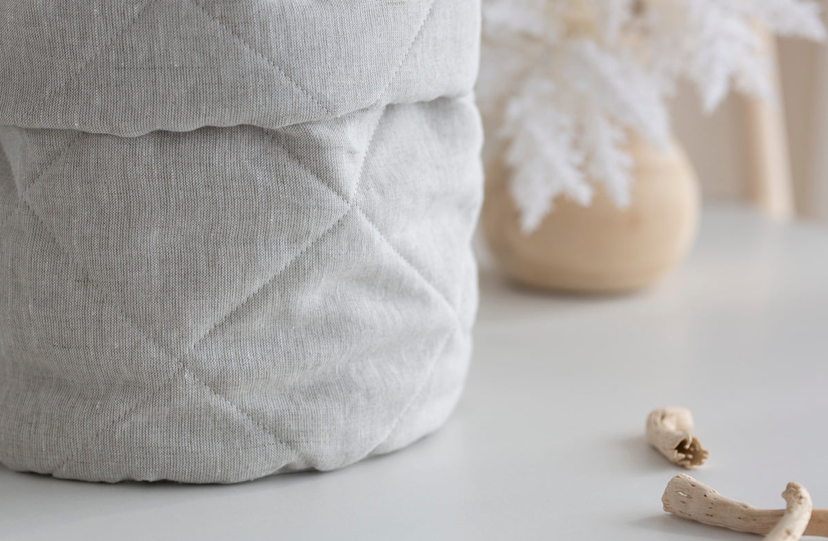 Daiktų laikymo krepšelis iš 100% lino "NUMA"