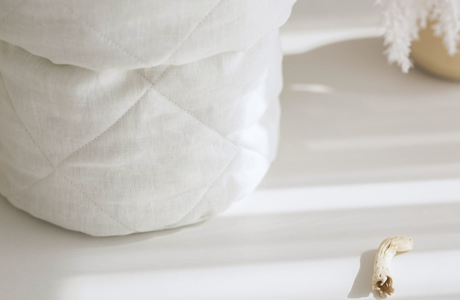 Daiktų laikymo krepšelis iš 100% lino "SILEA"