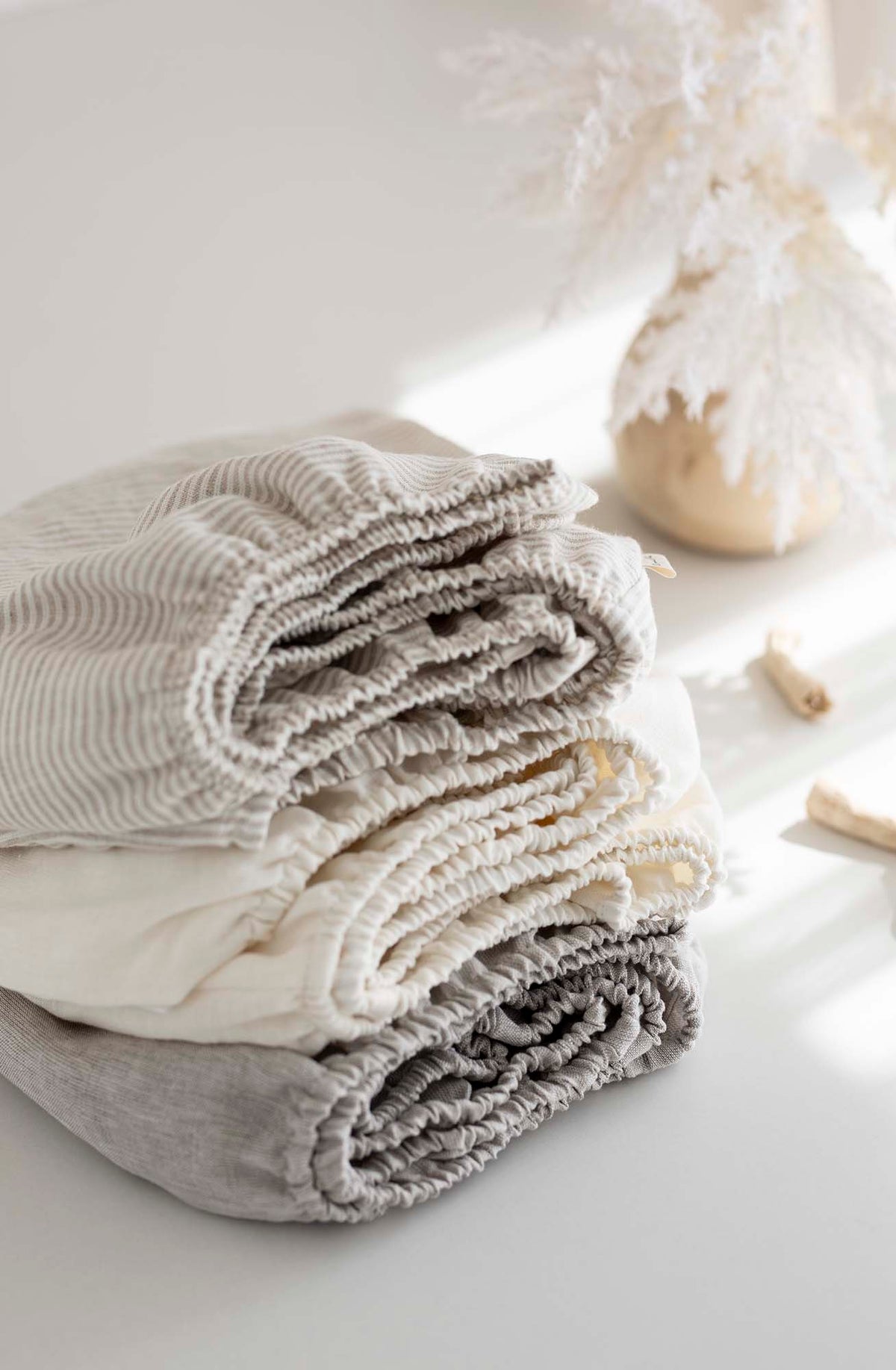 100% lino paklodė su guma vaikams "NUMA"