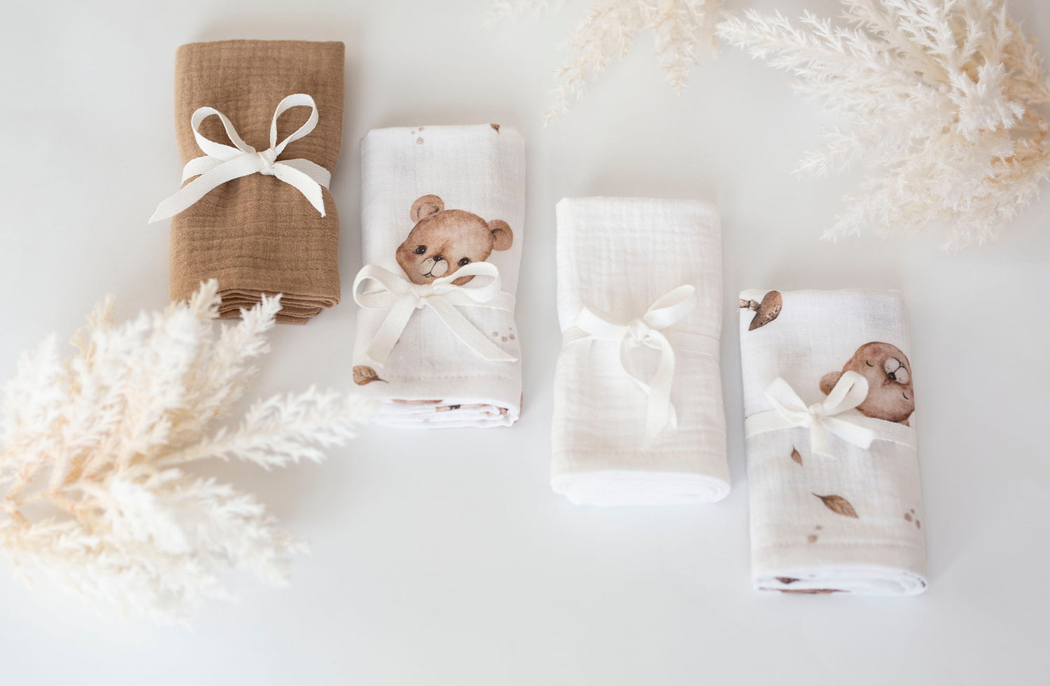 Muslino merliukų rinkinys "Meškučiai"