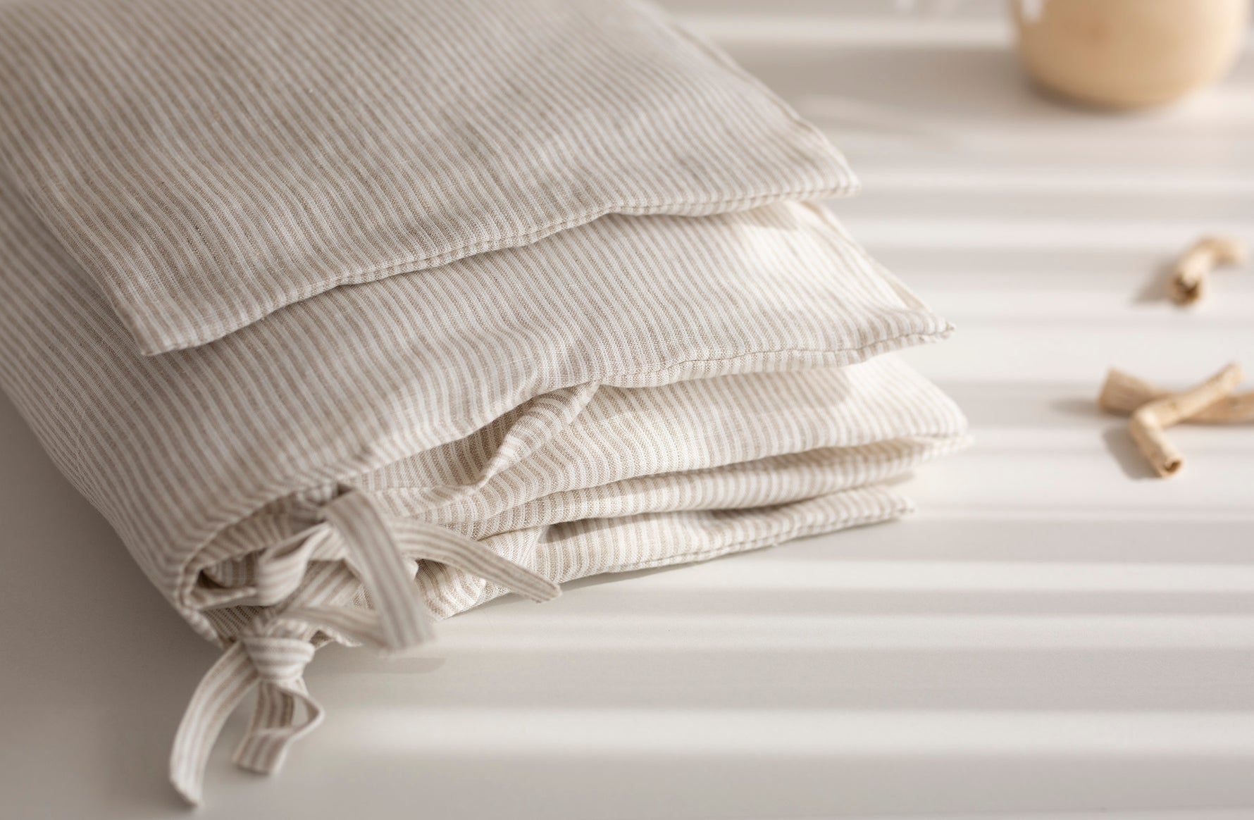 Premium 100% lino patalynės komplektas vaikams "ALBA"