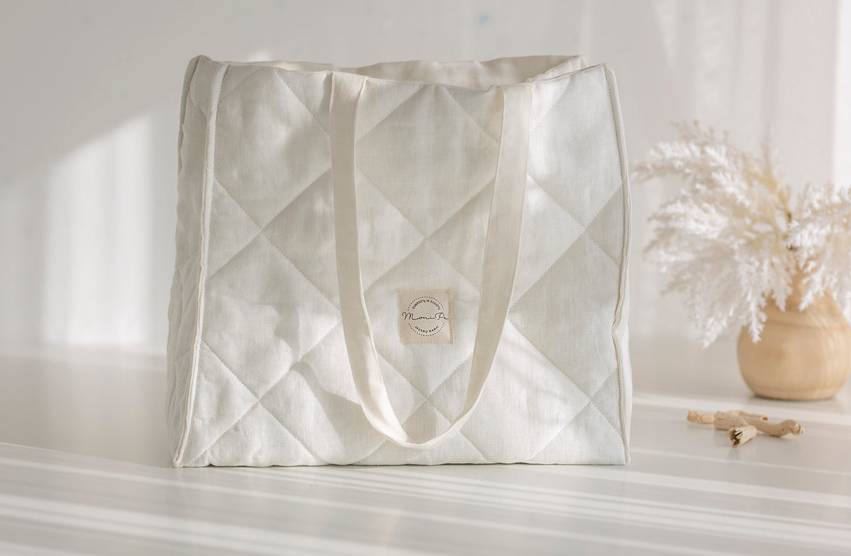 Premium 100% lino rankinė - krepšys moterims "SILEA"