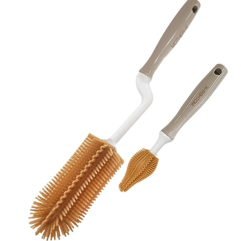 Mother-K silikoniniai buteliukų ir gertuvių plovimo šepetėliai