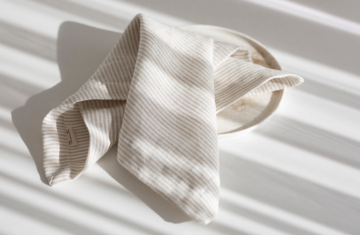 Servetėlių komplektas iš 100% lino "ALBA"