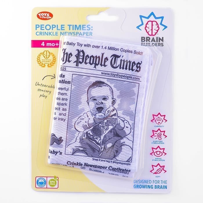 Brain Builders neplyštantis laikraštis „Kūdikių žinios“ / Amžius: 4 mėn.+