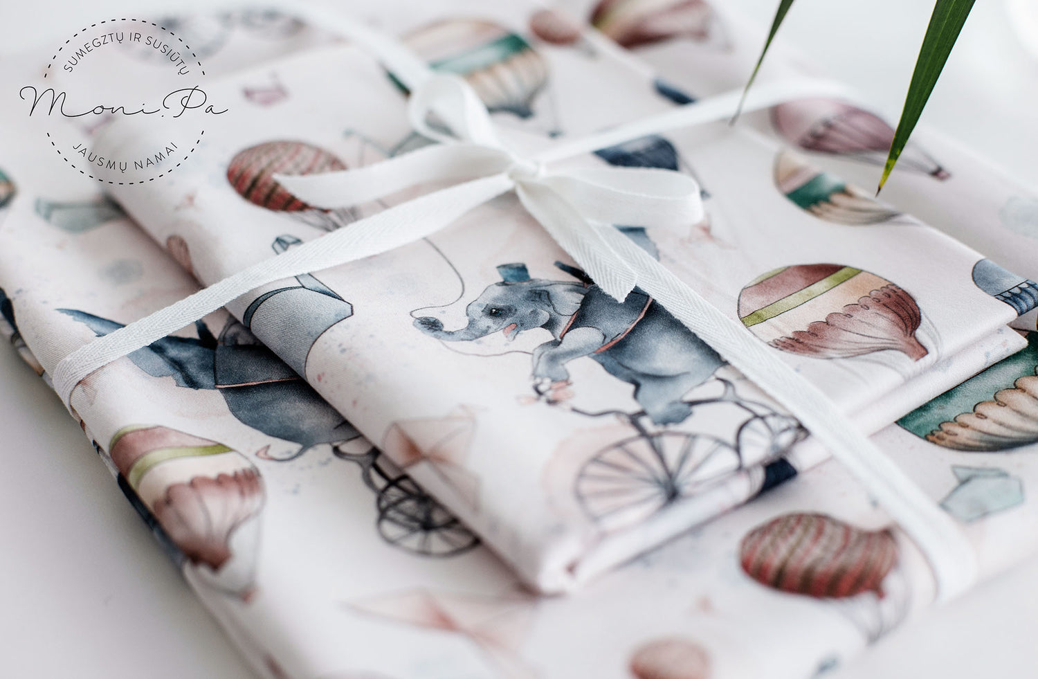 Satino patalynė "Oro balionai"