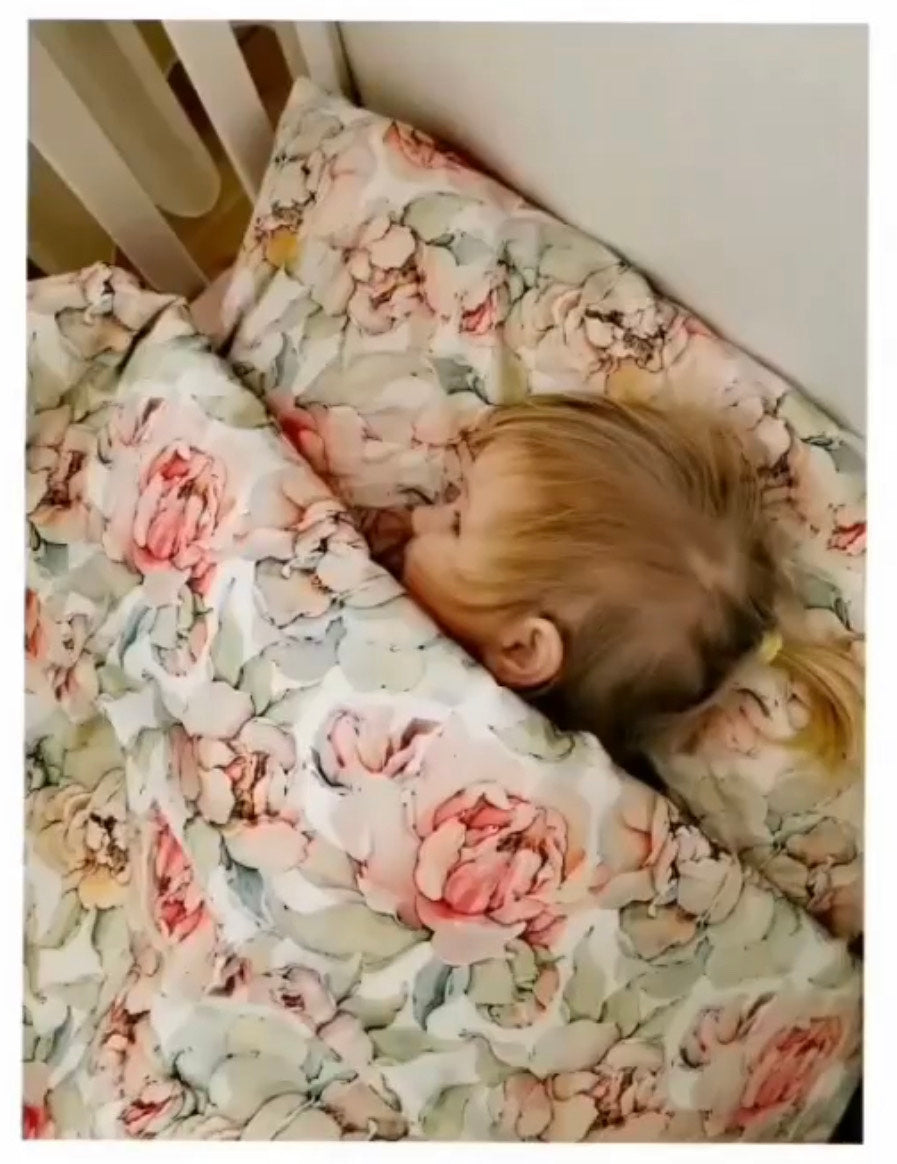 Satino patalynė "Gėlės"